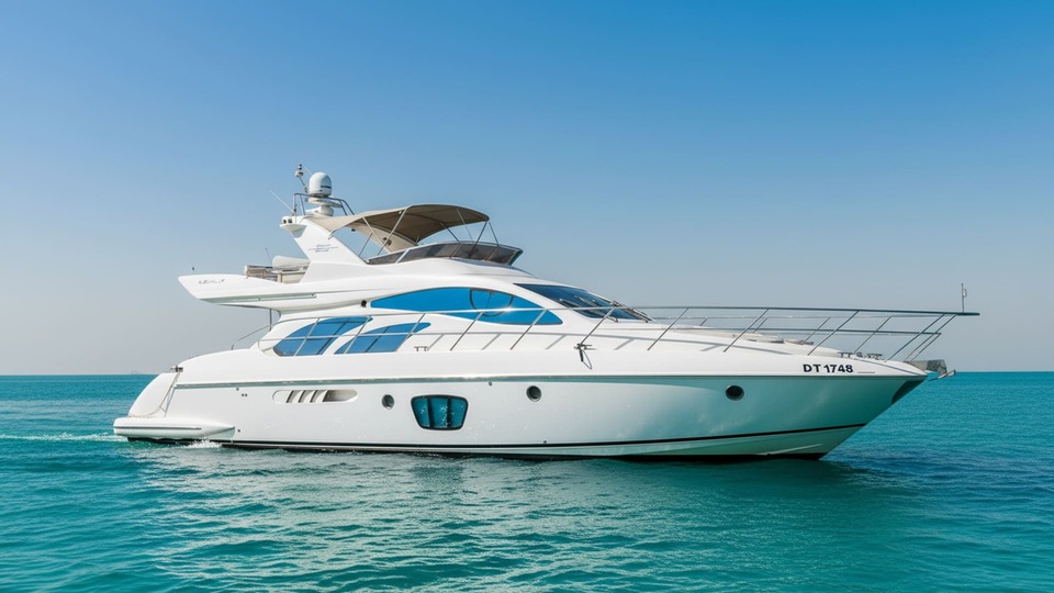 Widok zewnętrzny luksusowego jachtu Breeze Destiny 55 ft