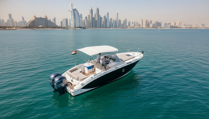 Azure Seeker 27 ft z lotu ptaka podczas rejsu