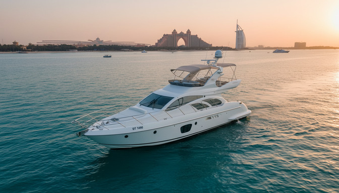 Vision Breeze 55 ft aerial view at Dubai Marina