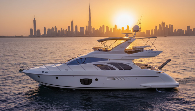 Vision Breeze 55 ft luxury yacht at Dubai Marina