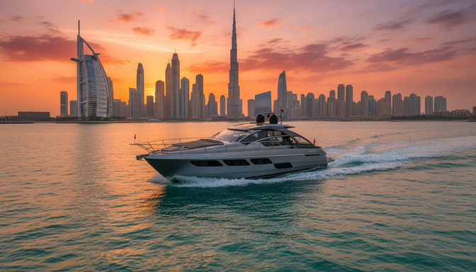 Letecký pohled na Breeze Sanctuary 52 ft v Dubai Marina