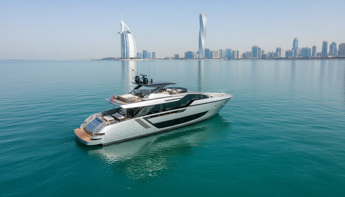 Vista aerea del Sunset Jewel 82 ft a Dubai Marina