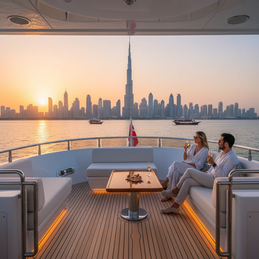 Professional luxury yacht decoration and event styling Dubai.