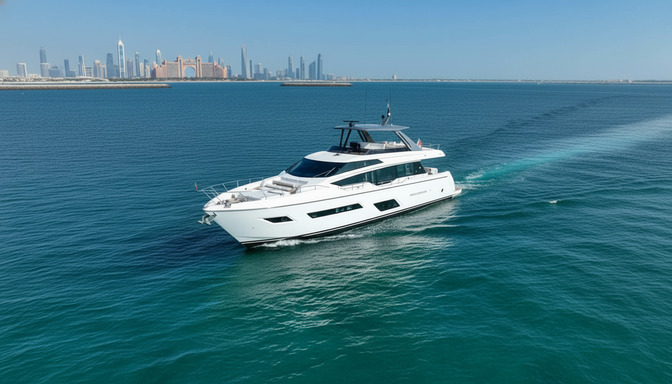 Vista aérea del Ruby Sanctuary 78 ft en Dubai Marina
