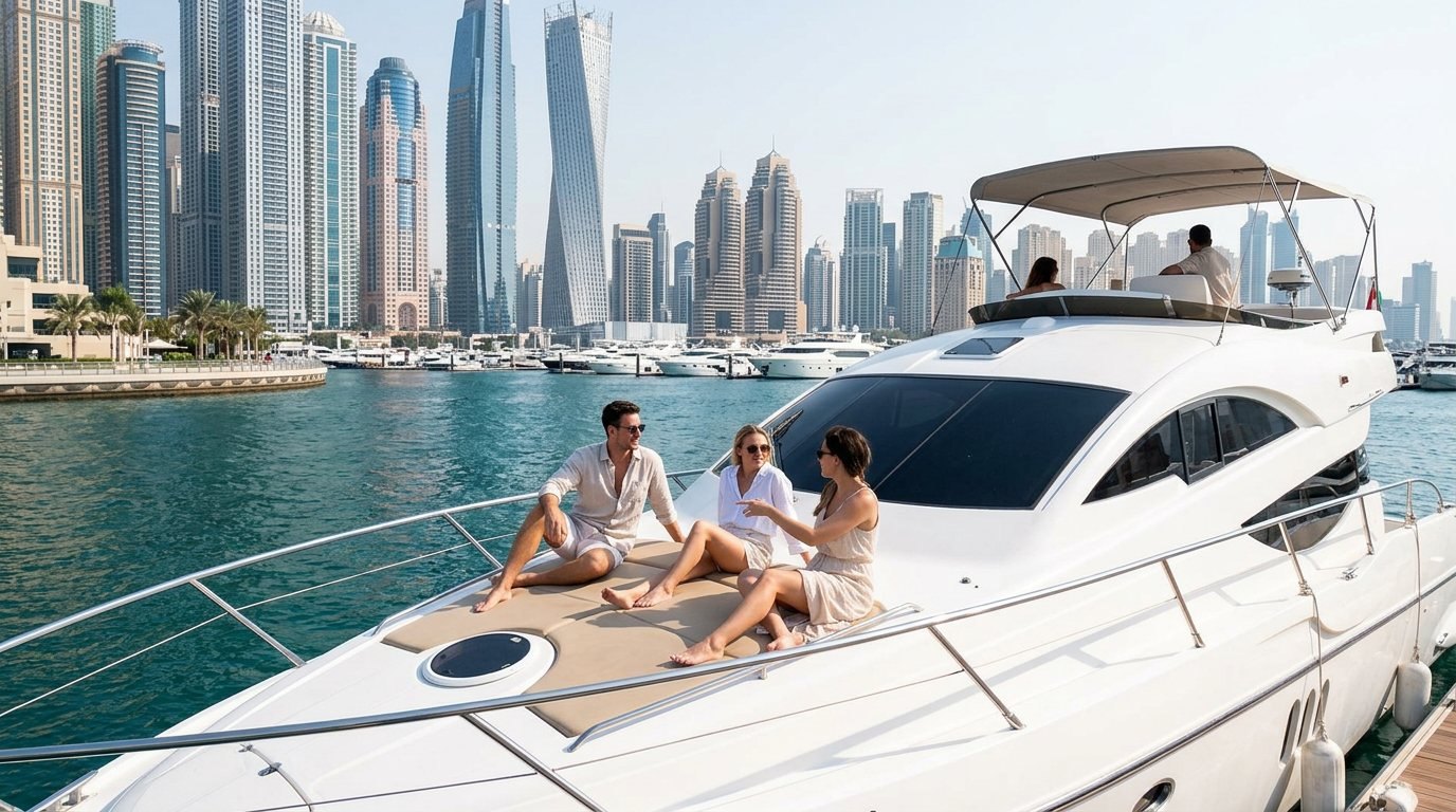 Dubai Marina Motor Yacht Rental